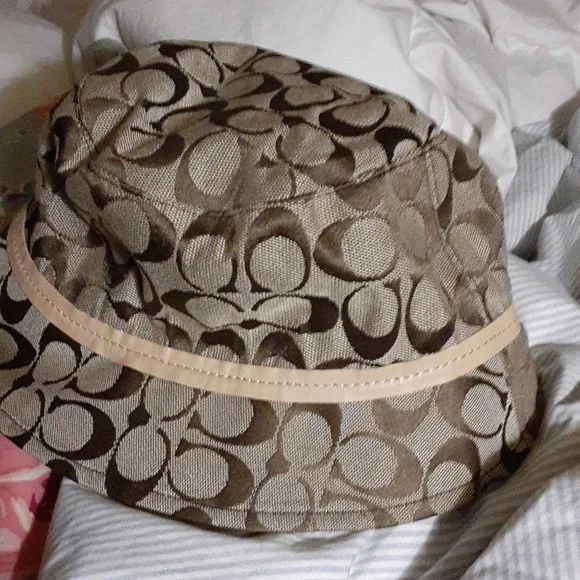 NWT Coach Brown Signature Bucket Hat Coach | Accessories | Coach New York Signature Reservable  main image 3